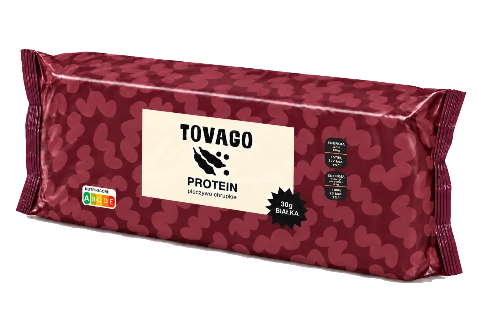 Pieczywo chrupkie proteinowe Tovago, opakowanie 160 g